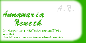 annamaria nemeth business card